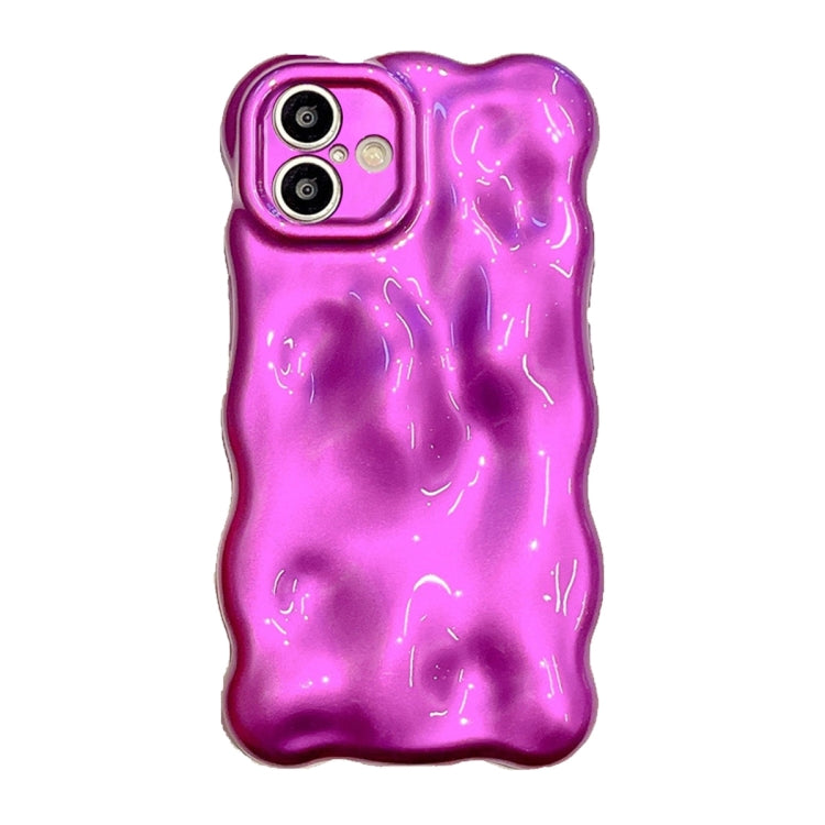 For iPhone 16 Wave Bubbles TPU Phone Case(Purple) - iPhone 16 Cases by buy2fix | Online Shopping UK | buy2fix