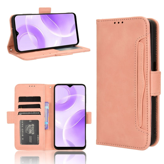 For Ulefone Note 15 Skin Feel Calf Texture Card Slots Leather Phone Case(Pink) - Ulefone Cases by buy2fix | Online Shopping UK | buy2fix