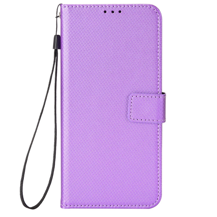 For Blackview Oscal C70 Diamond Texture Leather Phone Case(Purple) - More Brand by buy2fix | Online Shopping UK | buy2fix