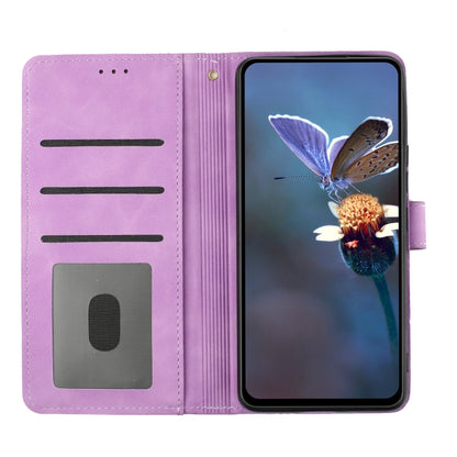 For iPhone 16 Flower Embossing Pattern Leather Phone Case(Purple) - iPhone 16 Cases by buy2fix | Online Shopping UK | buy2fix