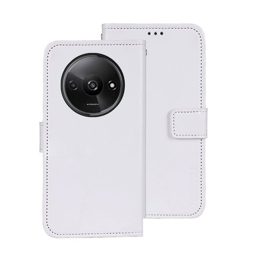 For Xiaomi Redmi A3 4G idewei Crazy Horse Texture Leather Phone Case(White) - Xiaomi Cases by idewei | Online Shopping UK | buy2fix