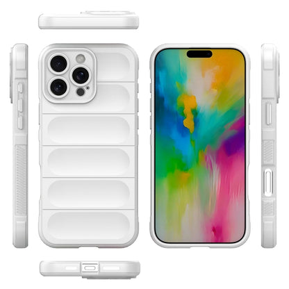 For iPhone 16 Pro Max Magic Shield TPU + Flannel Phone Case(White) - iPhone 16 Pro Max Cases by buy2fix | Online Shopping UK | buy2fix