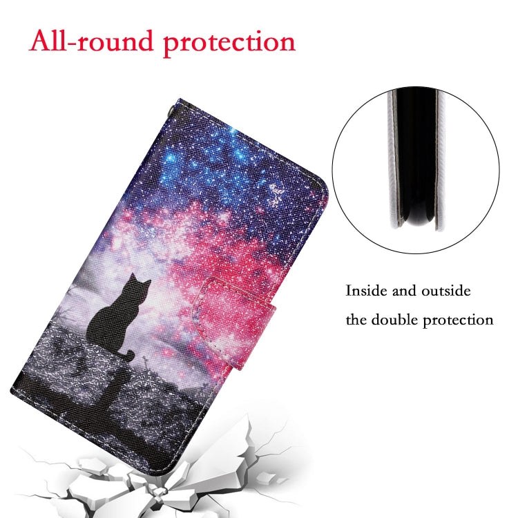 For iPhone 16 Pro Max 3D Colored Drawing Flip Leather Phone Case(Star Cat) - iPhone 16 Pro Max Cases by buy2fix | Online Shopping UK | buy2fix