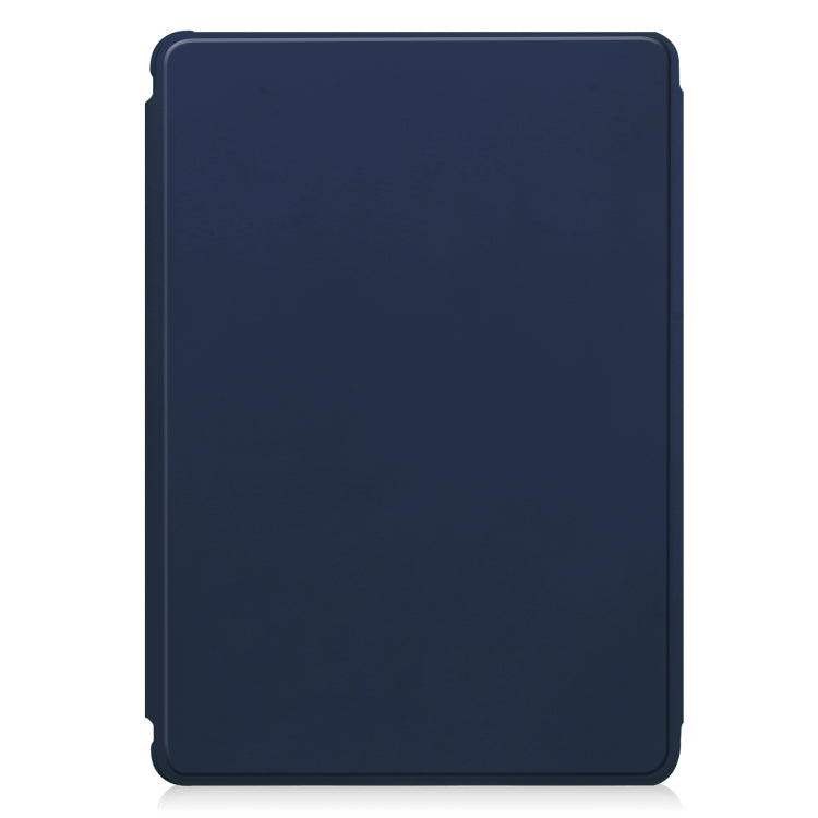 For Samsung Galaxy Tab S9+ 360 Rotation Transparent Smart Leather Case(Dark Blue) - Galaxy Tab S9+ Cases by buy2fix | Online Shopping UK | buy2fix