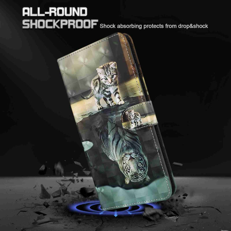 For Samsung Galaxy S24+ 5G 3D Painting Pattern Flip Leather Phone Case(Cat Tiger) - Galaxy S24+ 5G Cases by buy2fix | Online Shopping UK | buy2fix