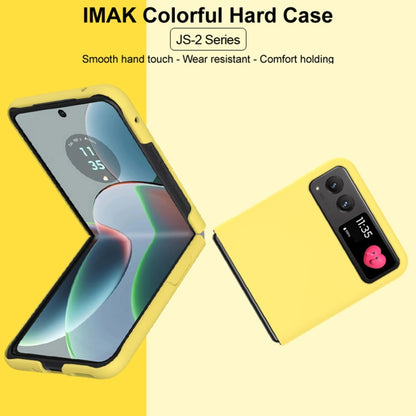 For Motorola Razr 40 IMAK JS-2 Series Colorful PC Case(Yellow) - Motorola Cases by imak | Online Shopping UK | buy2fix