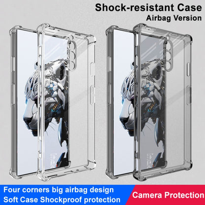 For ZTE nubia Red Magic 8S Pro / 8S Pro+ imak Shockproof Airbag TPU Phone Case(Transparent Black) - ZTE Cases by imak | Online Shopping UK | buy2fix