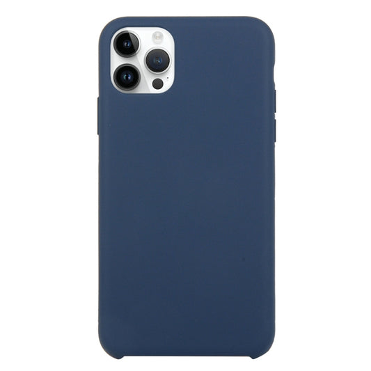 For iPhone 16 Pro Solid Silicone Phone Case(Dark Blue) - iPhone 16 Pro Cases by buy2fix | Online Shopping UK | buy2fix