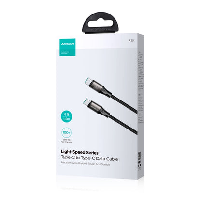 JOYROOM SA25-CC5 100W USB-C/Type-C to USB-C/Type-C Fast Charge Data Cable, Length:2m(Black) - USB-C & Type-C Cable by JOYROOM | Online Shopping UK | buy2fix