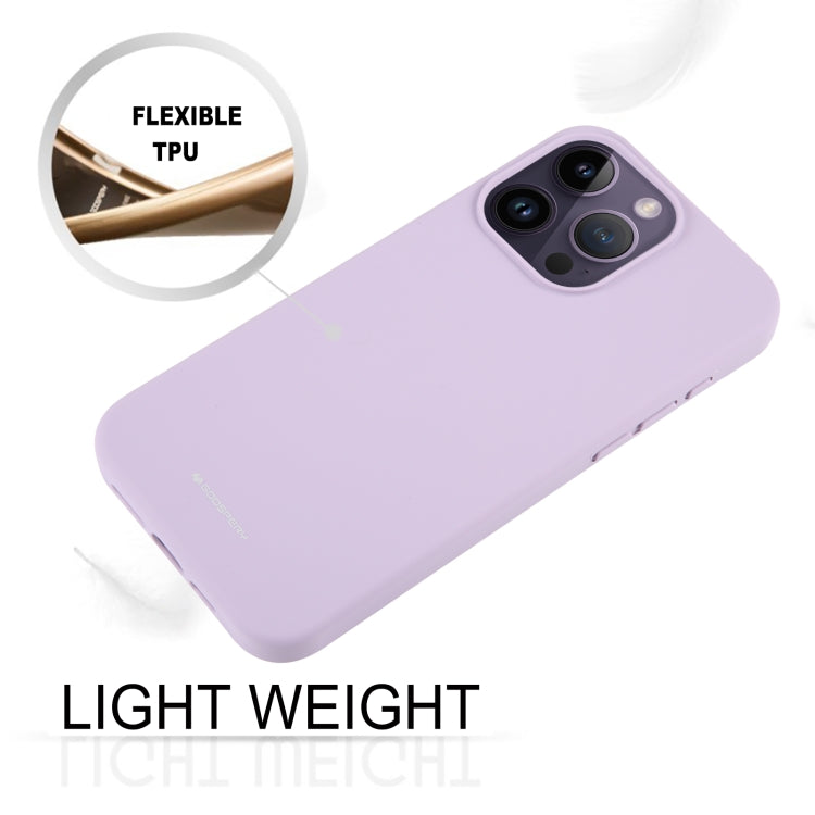 For iPhone 15 Pro Max GOOSPERY SILICONE Silky Soft TPU Phone Case(Purple) - iPhone 15 Pro Max Cases by GOOSPERY | Online Shopping UK | buy2fix