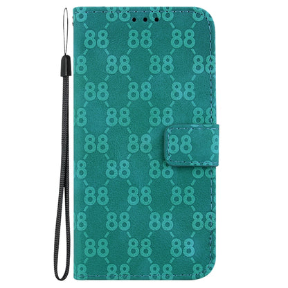 For OnePlus 11 Double 8-shaped Embossed Leather Phone Case(Green) - OnePlus Cases by buy2fix | Online Shopping UK | buy2fix