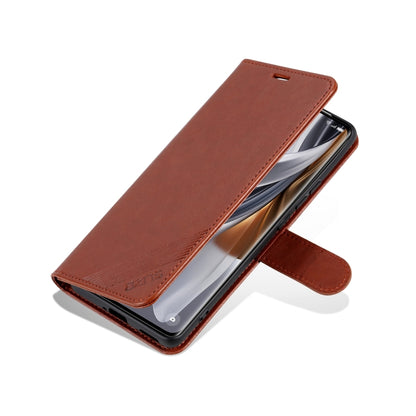 For OPPO Find X7 Ultra AZNS Sheepskin Texture Flip Leather Phone Case(Brown) - Find X7 Ultra Cases by AZNS | Online Shopping UK | buy2fix