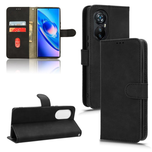 For Blackview A200 Pro Skin Feel Magnetic Flip Leather Phone Case(Black) - More Brand by buy2fix | Online Shopping UK | buy2fix