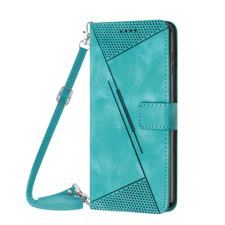 For Xiaomi 13 Lite Dream Triangle Leather Phone Case with Lanyard(Green) - 13 Lite Cases by buy2fix | Online Shopping UK | buy2fix