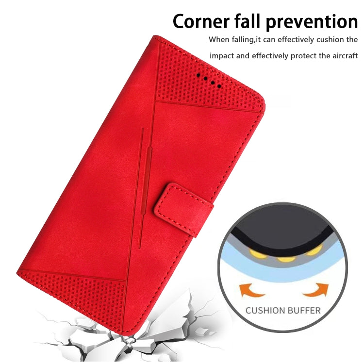 For Xiaomi Redmi Note 13 Pro 5G Dream Triangle Leather Phone Case with Lanyard(Red) - Note 13 Pro Cases by buy2fix | Online Shopping UK | buy2fix