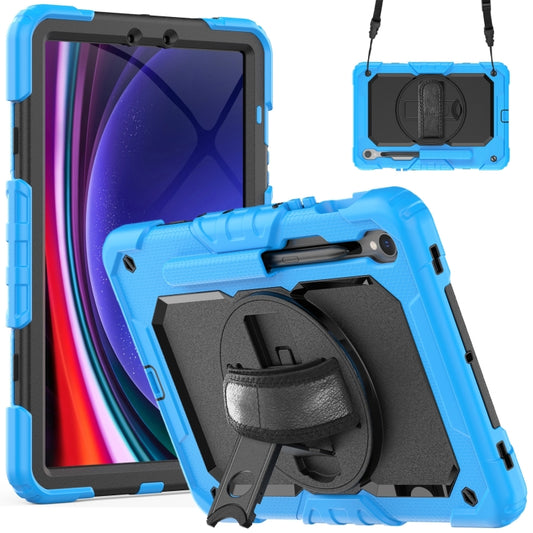 For Samsung Galaxy Tab S9 / S9 FE Silicone + PC Tablet Case(Light Blue+Black) - Galaxy Tab S9 Cases by buy2fix | Online Shopping UK | buy2fix