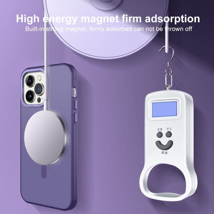 For iPhone 13 Pro Max MagSafe Frosted Translucent Mist Phone Case(Dark Purple) - iPhone 13 Pro Max Cases by buy2fix | Online Shopping UK | buy2fix