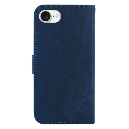 For iPhone SE 2024 Little Tiger Embossed Leather Phone Case(Dark Blue) - More iPhone Cases by buy2fix | Online Shopping UK | buy2fix