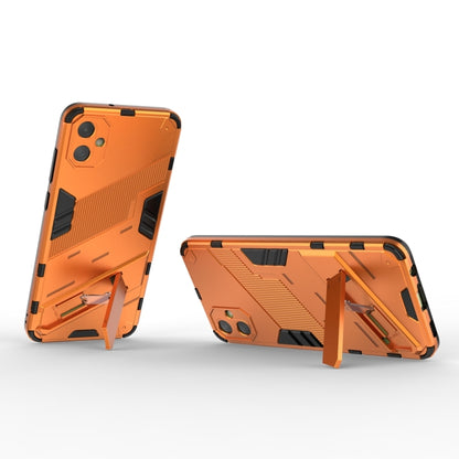 For Samsung Galaxy A05 4G Punk Armor 2 in 1 PC + TPU Shockproof Phone Case with Invisible Holder(Orange) - Galaxy Phone Cases by buy2fix | Online Shopping UK | buy2fix