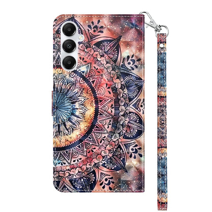 For Samsung Galaxy A05s 3D Painted Leather Phone Case(Colorful Mandala) - Galaxy Phone Cases by buy2fix | Online Shopping UK | buy2fix