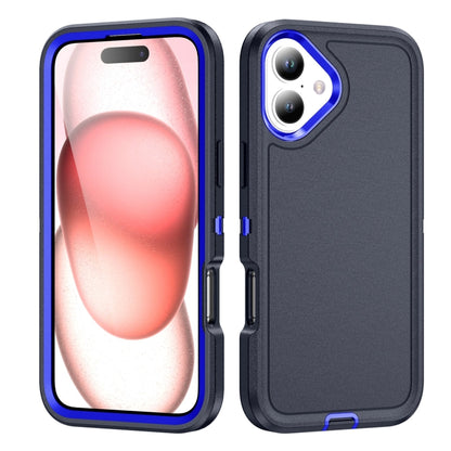 For iPhone 16 Plus Life Waterproof Rugged Phone Case(Dark Blue + Royal Blue) - iPhone 16 Plus Cases by buy2fix | Online Shopping UK | buy2fix