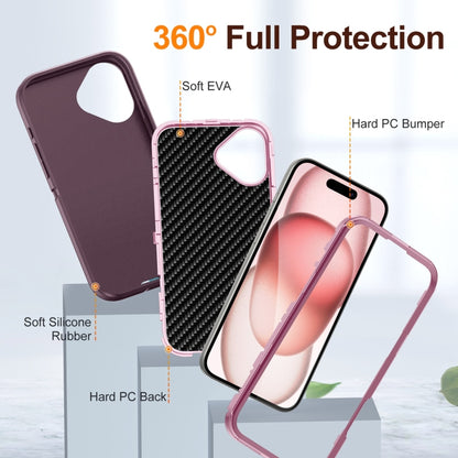 For iPhone 16 Life Waterproof Rugged Phone Case(Purple + Pink) - iPhone 16 Cases by buy2fix | Online Shopping UK | buy2fix