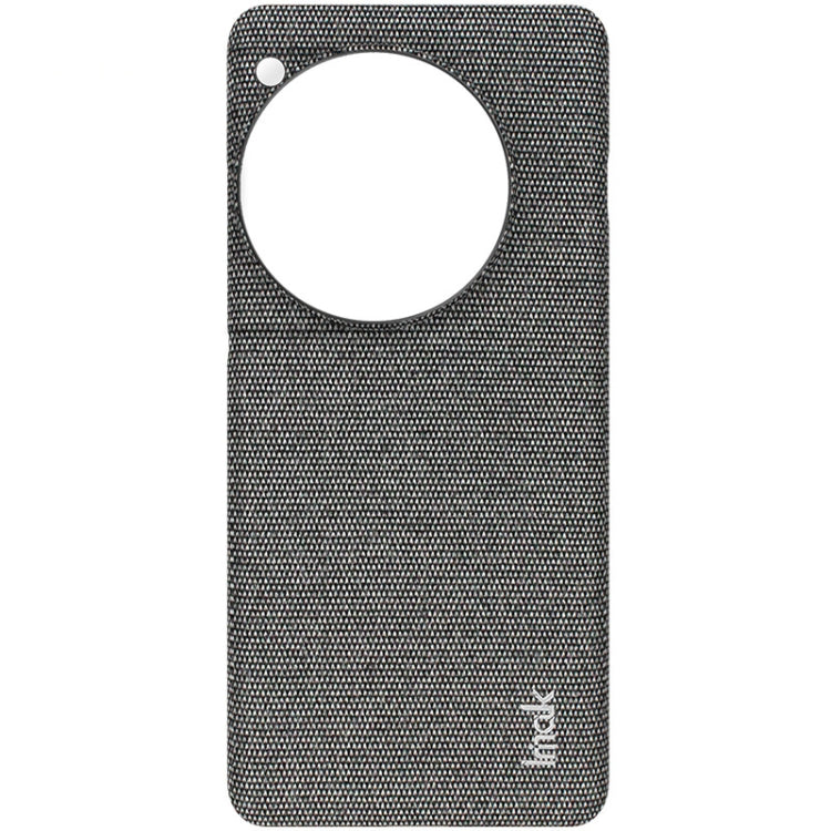 For OnePlus 12 5G imak Ruiyi Series Cloth Texture PU + PC Phone Case(Dark Grey) - OnePlus Cases by imak | Online Shopping UK | buy2fix