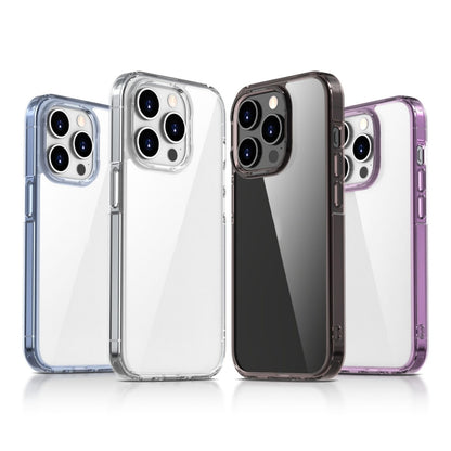 For iPhone 15 Pro Max iPAKY Aurora Series Shockproof PC + TPU Protective Phone Case(Transparent Purple) - iPhone 15 Pro Max Cases by iPAKY | Online Shopping UK | buy2fix