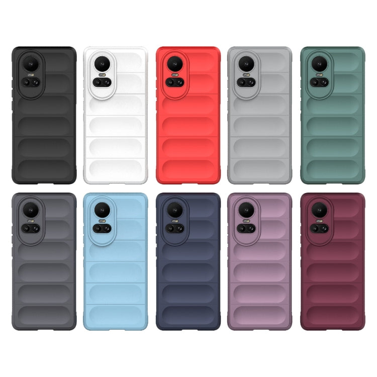 For OPPO Reno10 5G Global Magic Shield TPU + Flannel Phone Case(Red) - OPPO Cases by buy2fix | Online Shopping UK | buy2fix