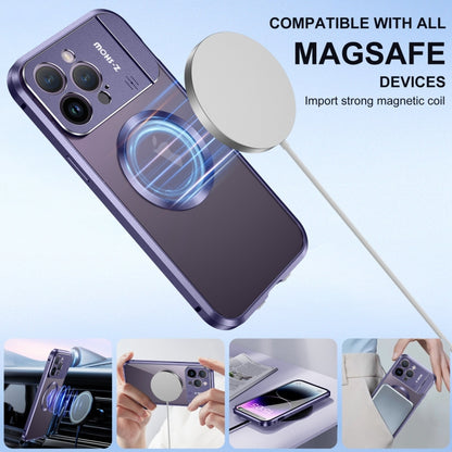 For iPhone 15 Plus Aromatherapy Holder Single-sided MagSafe Magnetic Phone Case(Purple) - iPhone 15 Plus Cases by buy2fix | Online Shopping UK | buy2fix