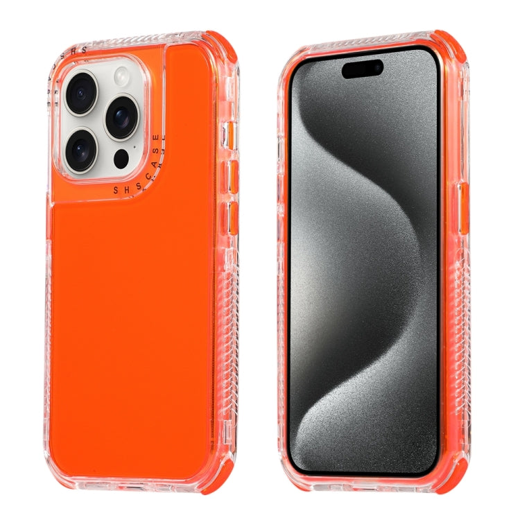 For iPhone 16 Pro Max Dreamland 3 in 1 Clear Color Transparent Frame PC + TPU Phone Case(Orange) - iPhone 16 Pro Max Cases by buy2fix | Online Shopping UK | buy2fix