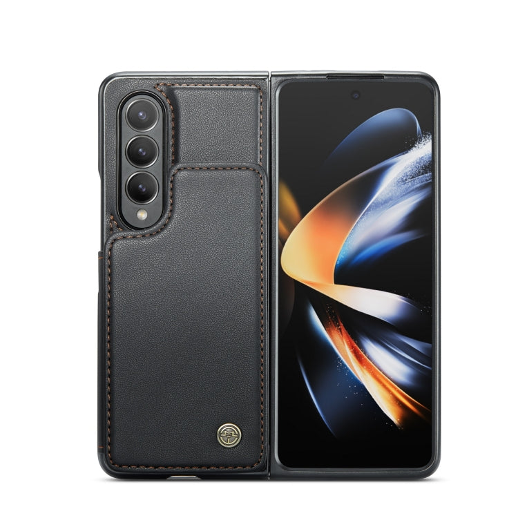 For Samsung Galaxy Z Fold4 5G CaseMe C22 PC+TPU Business Style RFID Anti-theft Leather Phone Case(Black) - Galaxy Z Fold4 5G Cases by CaseMe | Online Shopping UK | buy2fix