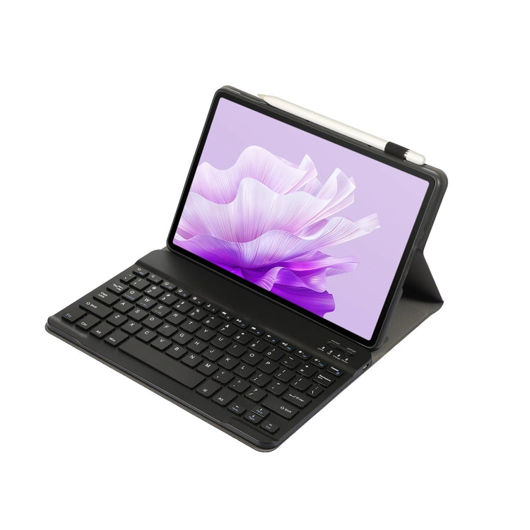 For Huawei MatePad Air 11.5 inch 2023 AH14 Lambskin Texture Ultra-thin Detachable Bluetooth Keyboard Leather Case(Black) - Huawei Keyboard by buy2fix | Online Shopping UK | buy2fix