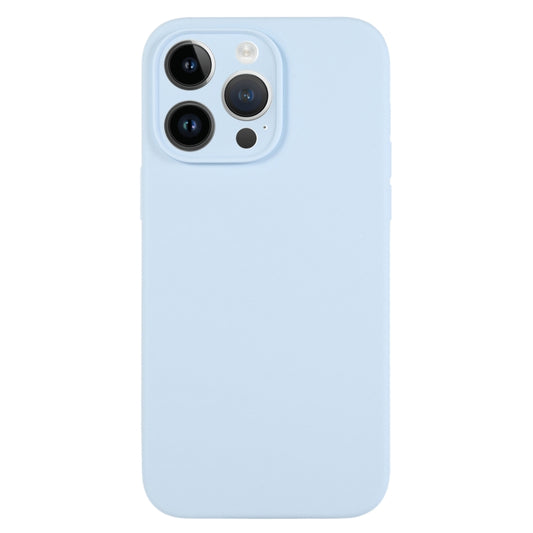 For iPhone 13 Pro Max Pure Color Liquid Silicone Fine Pore Phone Case(Sky Blue) - iPhone 13 Pro Max Cases by buy2fix | Online Shopping UK | buy2fix