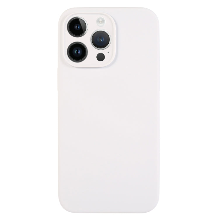 For iPhone 13 Pro Pure Color Liquid Silicone Fine Pore Phone Case(White) - iPhone 13 Pro Cases by buy2fix | Online Shopping UK | buy2fix