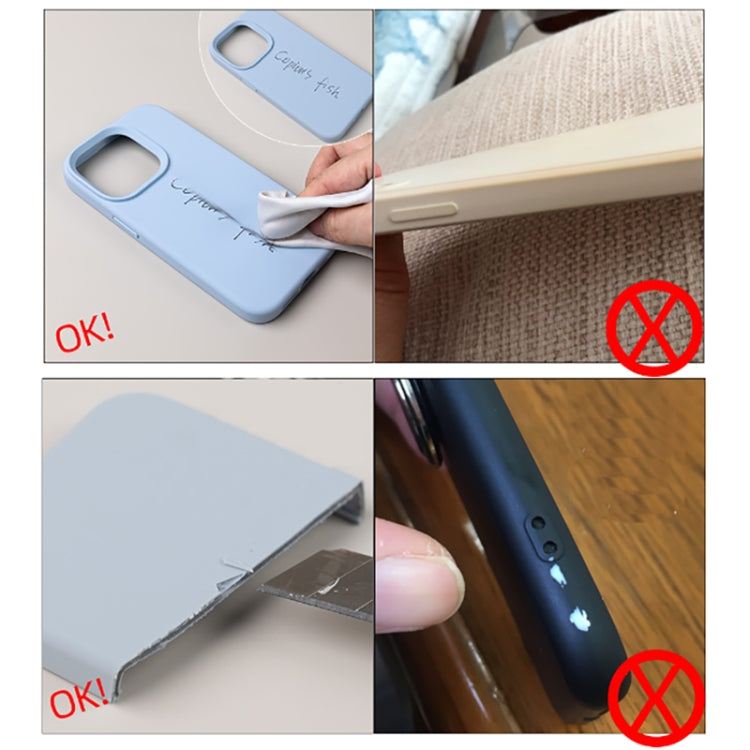 For iPhone 14 Plus Pure Color Liquid Silicone Fine Pore Phone Case(Light Brown) - iPhone 14 Plus Cases by buy2fix | Online Shopping UK | buy2fix