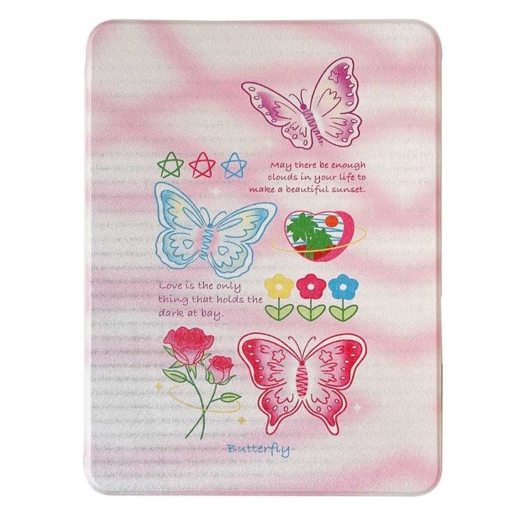 For iPad Air 11 2024 / iPad Pro 11 Painted Magnetic Split Leather Tablet Case(Butterflies) - iPad Air 11 2024 Cases by buy2fix | Online Shopping UK | buy2fix