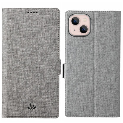 For iPhone 15 Plus ViLi K Series Dual-side Buckle Magsafe Leather Phone Case(Grey) - iPhone 15 Plus Cases by ViLi | Online Shopping UK | buy2fix