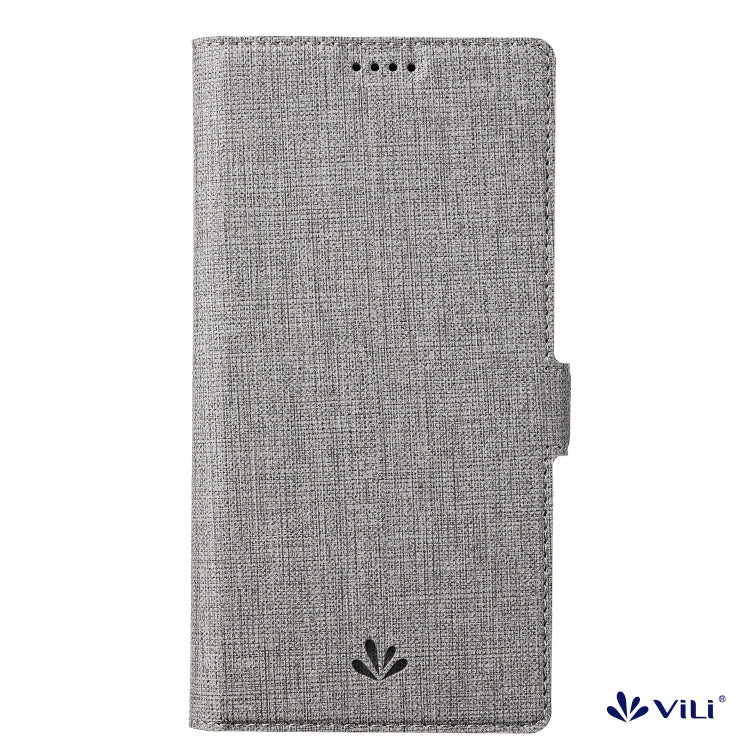 For iPhone 15 Plus ViLi K Series Dual-side Buckle Magsafe Leather Phone Case(Grey) - iPhone 15 Plus Cases by ViLi | Online Shopping UK | buy2fix