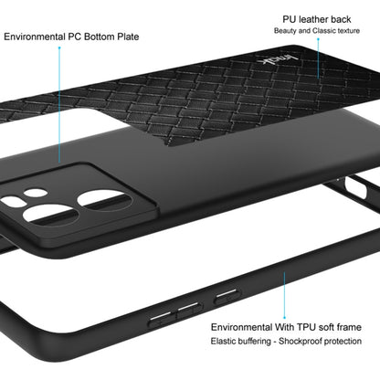 For iPhone 15 Plus IMAK LX-5 Series Shockproof PC + PU + TPU Protective Phone Case(Cross Texture) - iPhone 15 Plus Cases by imak | Online Shopping UK | buy2fix