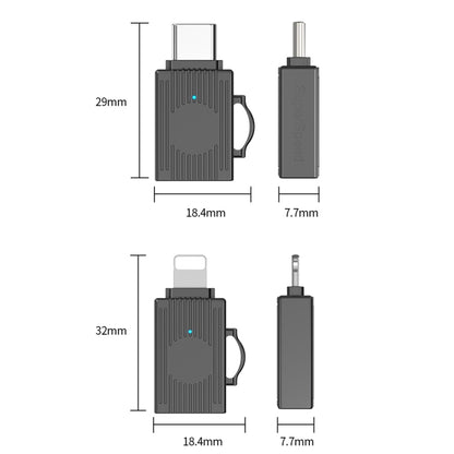 USB to 8 Pin Multifunction Travel Case Shape Apapter(Silver) - Converter & Adapter by buy2fix | Online Shopping UK | buy2fix