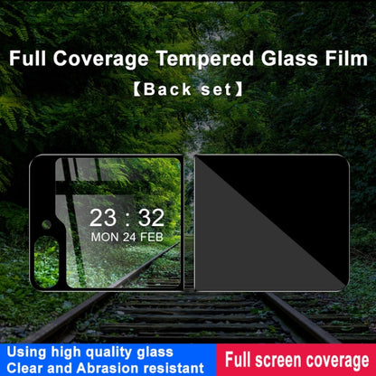 For Samsung Galaxy Z Flip5 5G IMAK Full Coverage Tempered Back Glass Film Set - Galaxy Z Flip5 5G Tempered Glass by imak | Online Shopping UK | buy2fix