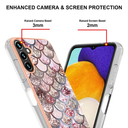 For Samsung Galaxy A55 5G Electroplating IMD TPU Phone Case(Pink Scales) - Galaxy Phone Cases by buy2fix | Online Shopping UK | buy2fix