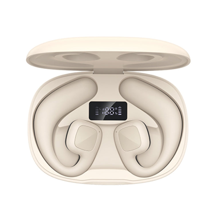 awei T67 Air Conduction TWS Bluetooth Earbuds(Khaki) - Bluetooth Earphone by awei | Online Shopping UK | buy2fix