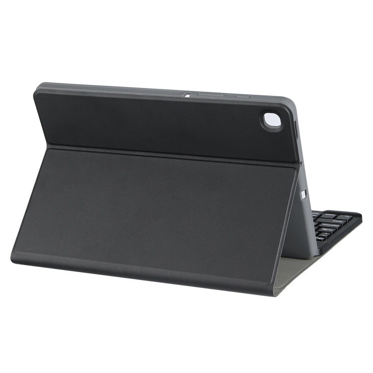 For Samsung Galaxy Tab S9 FE Square Cap Bluetooth Keyboard Leather Case with Pen Slot(Black) - Samsung Keyboard by buy2fix | Online Shopping UK | buy2fix