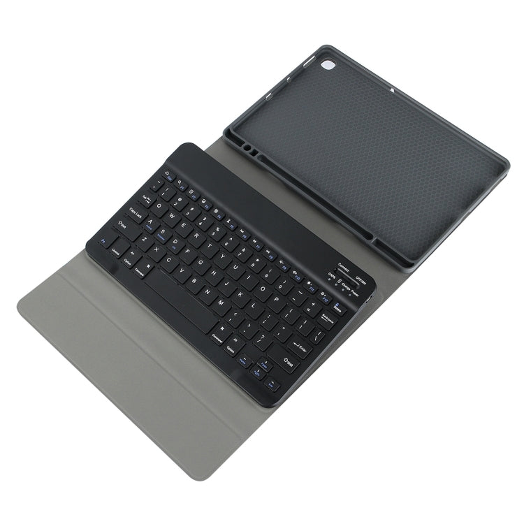 For Samsung Galaxy Tab S9 FE+ Square Cap Bluetooth Keyboard Leather Case with Pen Slot(Green) - Samsung Keyboard by buy2fix | Online Shopping UK | buy2fix