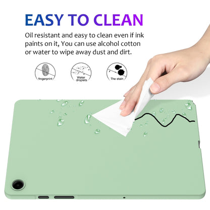 For Samsung Galaxy Tab A9+ Pure Color Liquid Silicone Shockproof Tablet Case(Green) - Galaxy Tab A9+ by buy2fix | Online Shopping UK | buy2fix