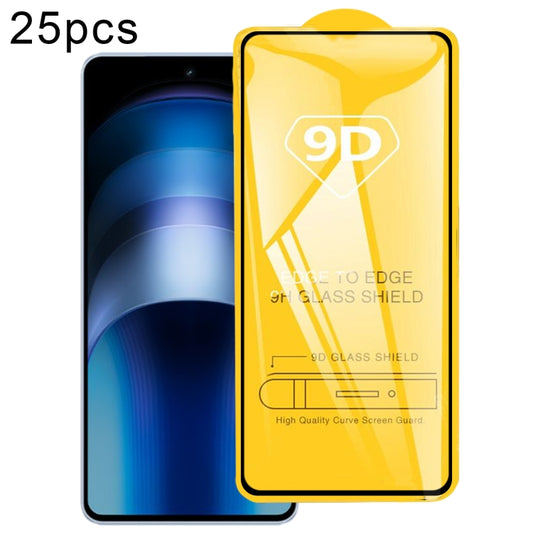 For vivo iQOO Neo9 25pcs 9D Full Glue Screen Tempered Glass Film - iQOO Neo9 Tempered Glass by buy2fix | Online Shopping UK | buy2fix