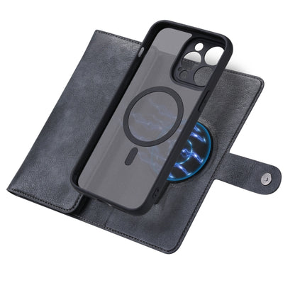 For iPhone 14 Pro ViLi GV Series MagSafe Magnetic Zipper Leather Phone Case(Black) - iPhone 14 Pro Cases by ViLi | Online Shopping UK | buy2fix