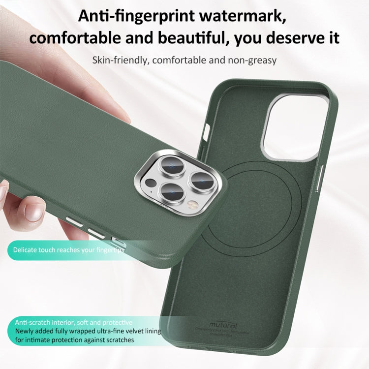 For iPhone 15 Pro Mutural Mingdian Series MagSafe Magnetic Phone Case(Green) - iPhone 15 Pro Cases by Mutural | Online Shopping UK | buy2fix